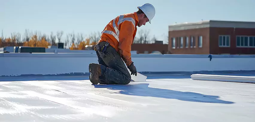 Flat Roof Drain Installation in Madison